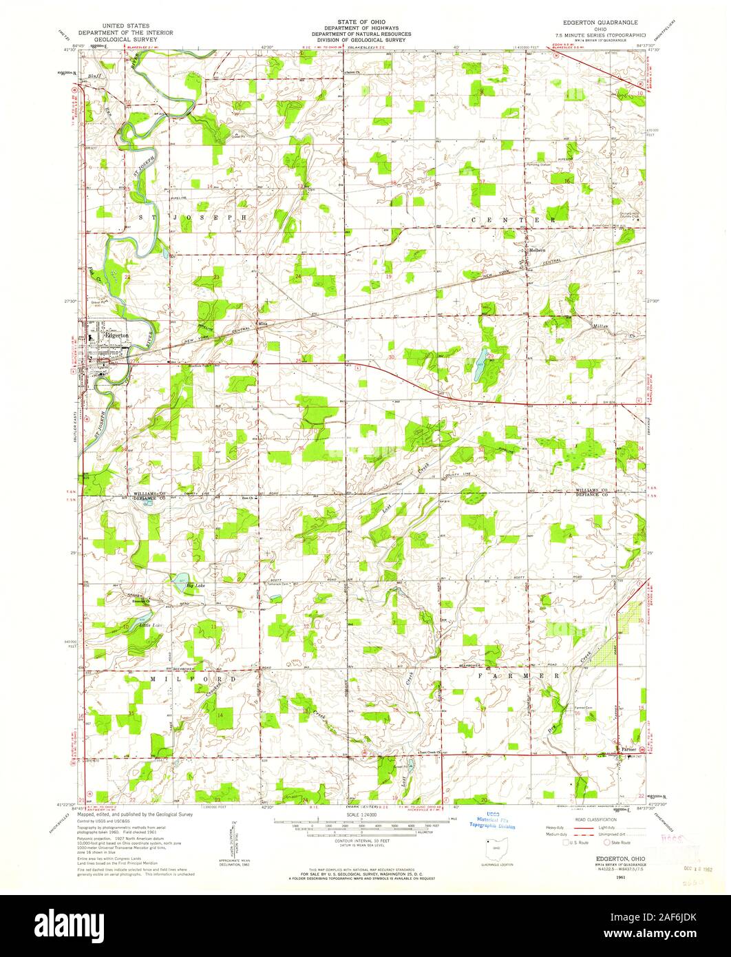 Map of edgerton ohio hires stock photography and images Alamy