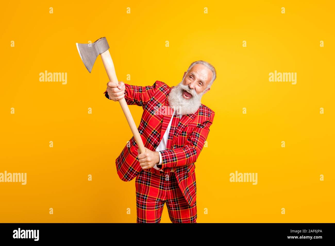 Crazy angry man cutting hi-res stock photography and images - Alamy