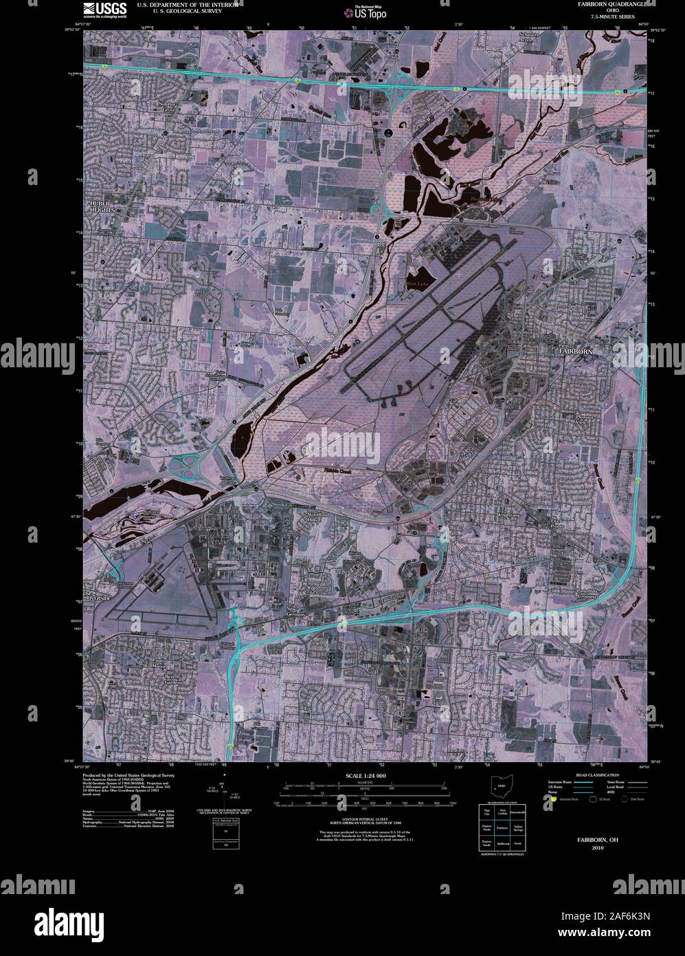 Fairborn map hires stock photography and images Alamy