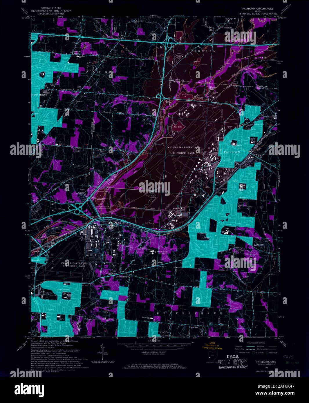 Map of fairborn hires stock photography and images Alamy