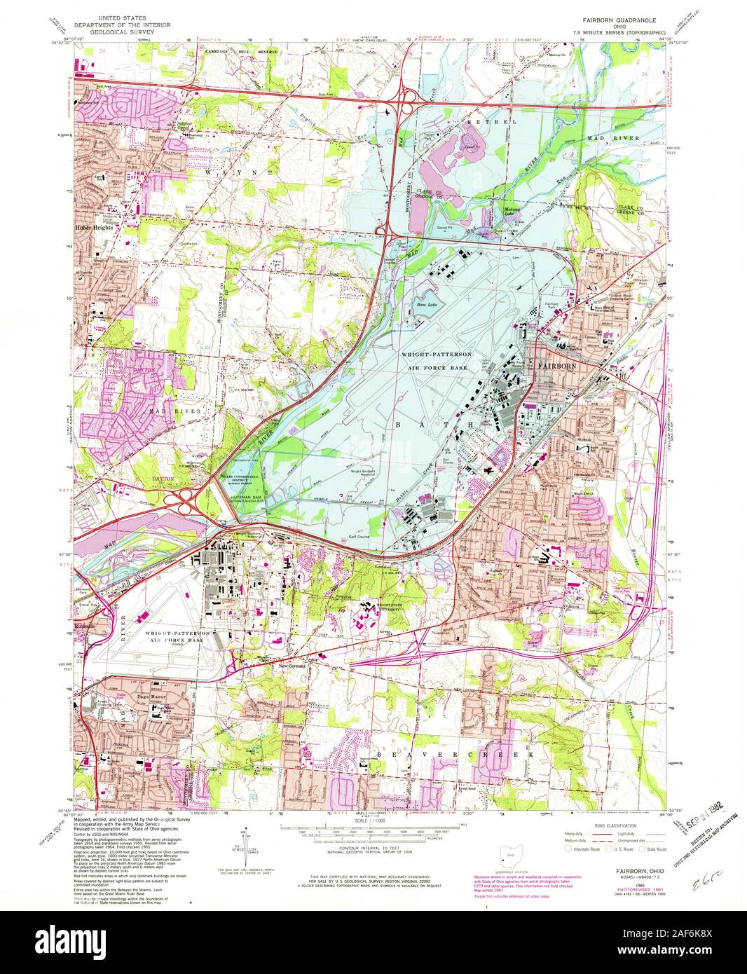 Map of fairborn ohio hires stock photography and images Alamy