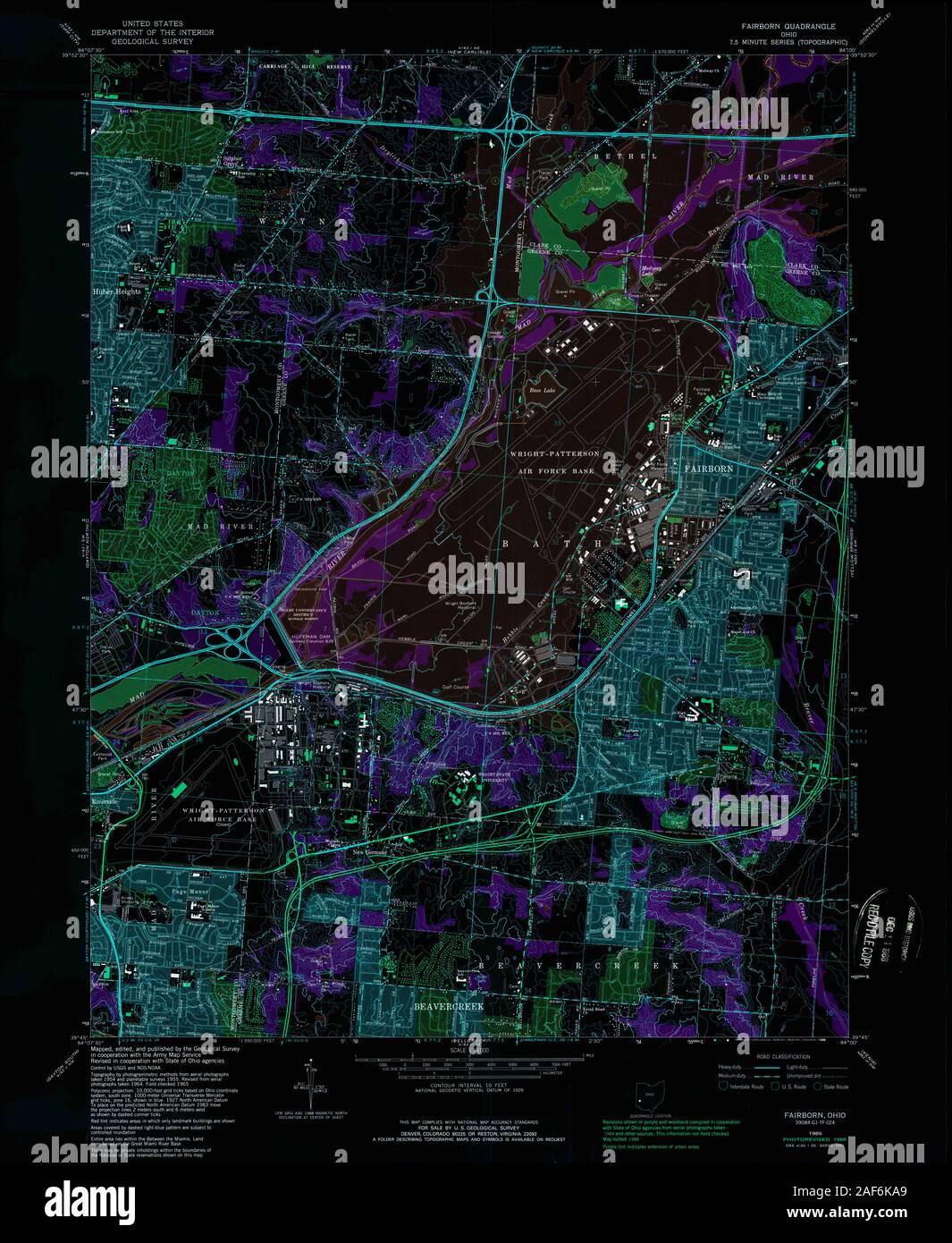 Map of fairborn ohio hires stock photography and images Alamy