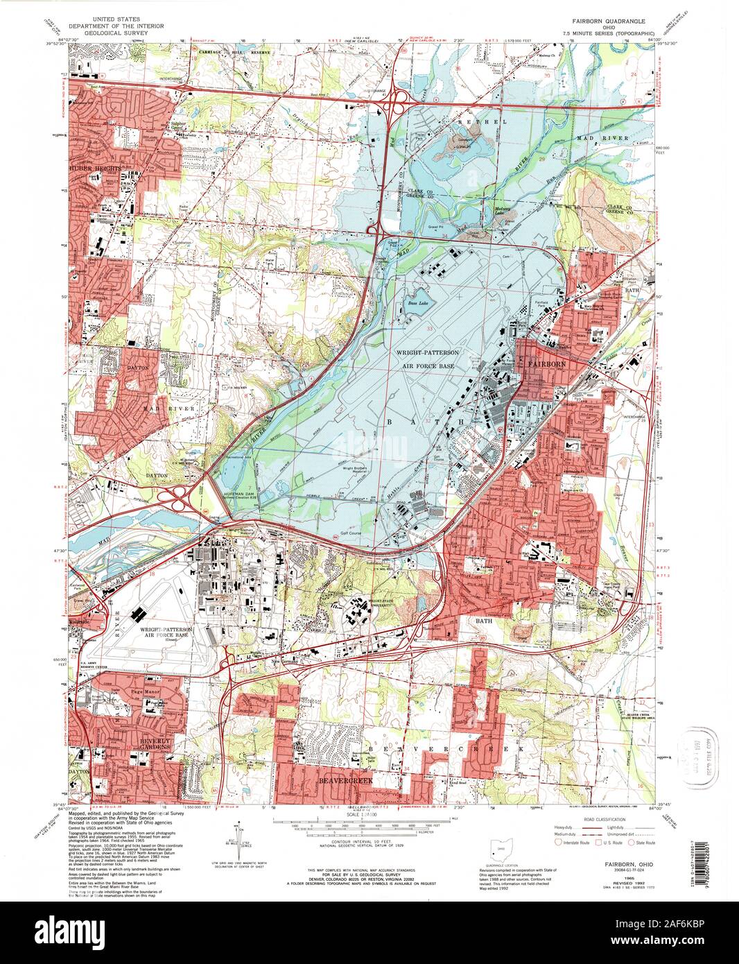 Fairborn map hires stock photography and images Alamy