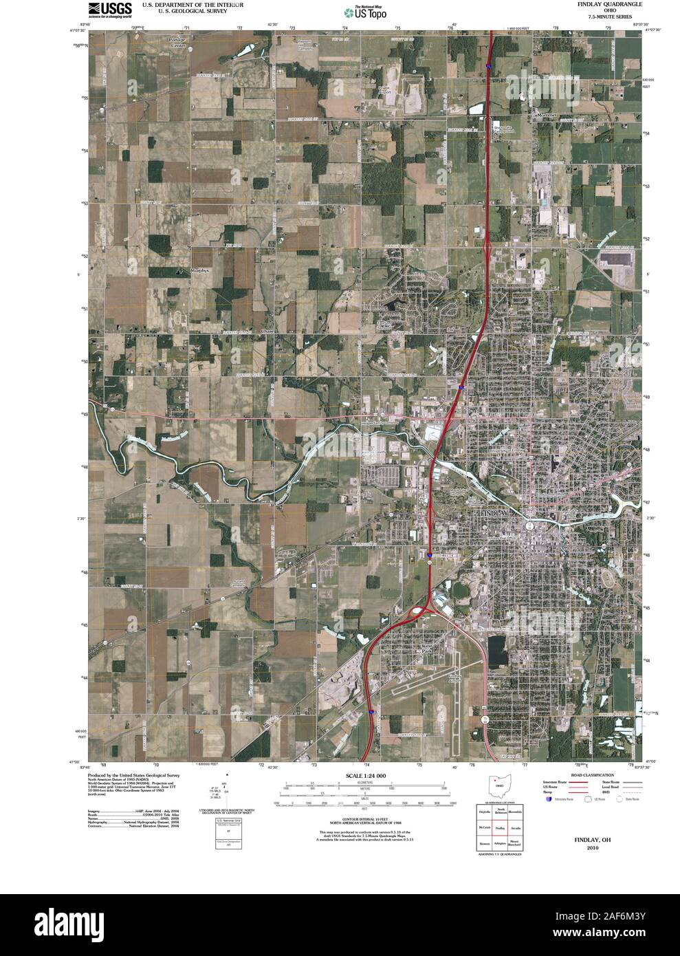 Map of findlay hires stock photography and images Alamy