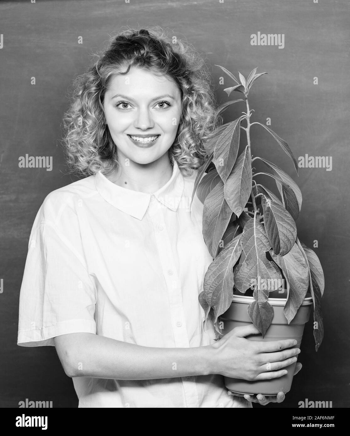 Botany education. Greenery benefits. Botany and nerd concept. Take good