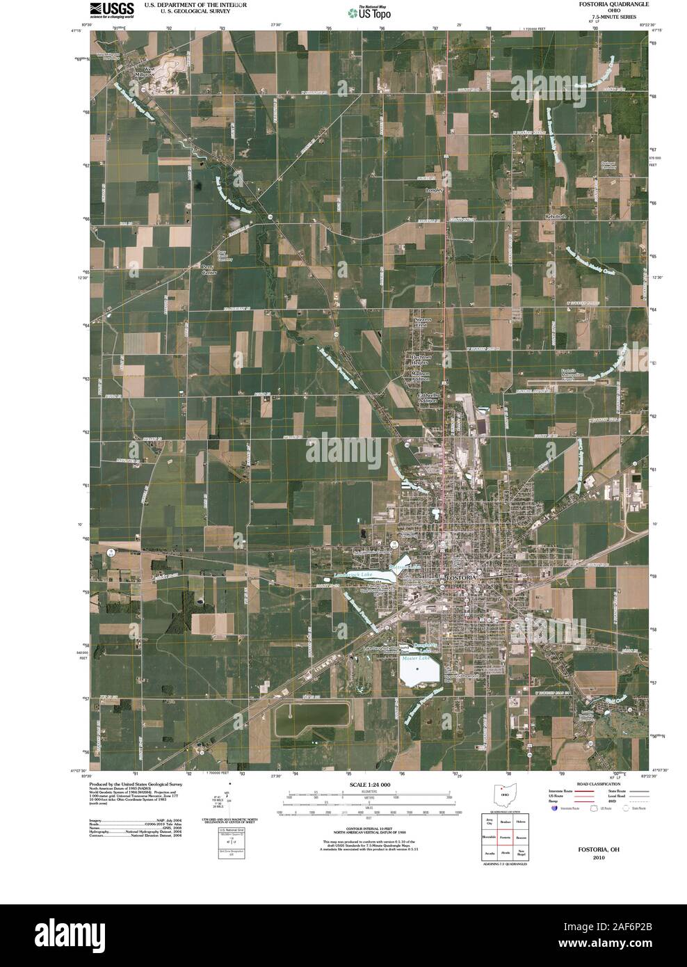 Map of fostoria ohio Cut Out Stock Images & Pictures Alamy