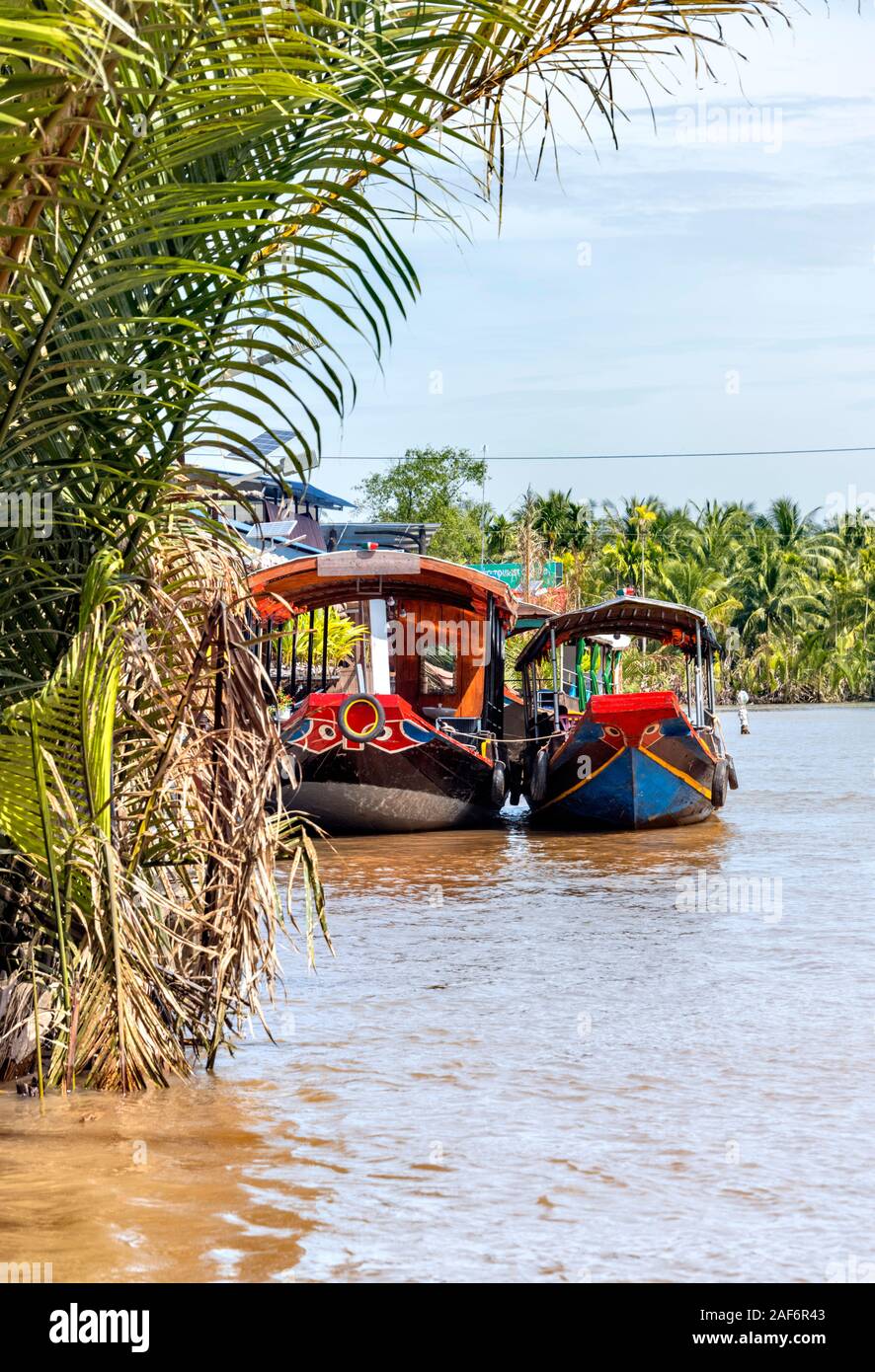 Tour Boats Mekong Delta Vietnam Stock Photo - Alamy