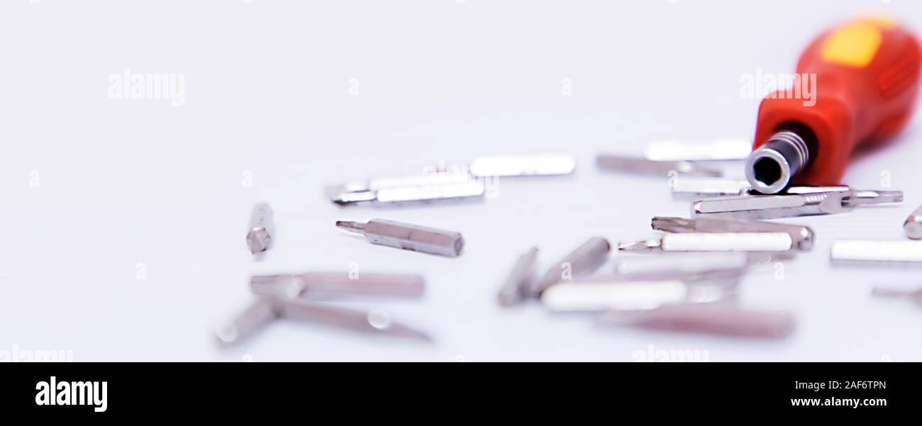 Electrical component kit and for use electrical installations Stock Photo