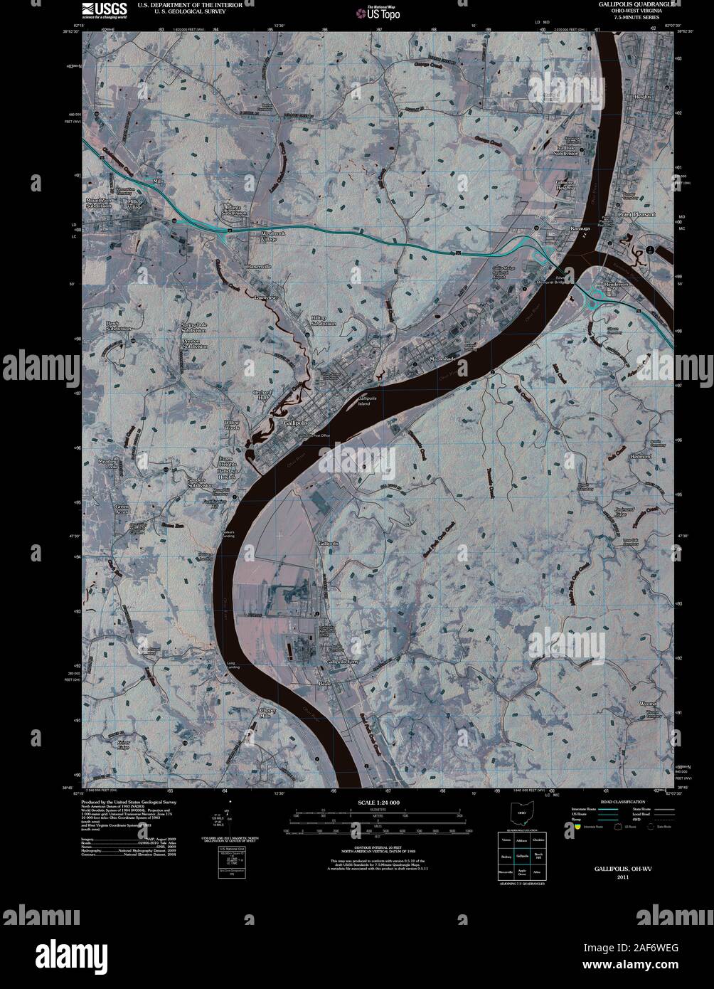 Gallipolis ohio map hires stock photography and images Alamy