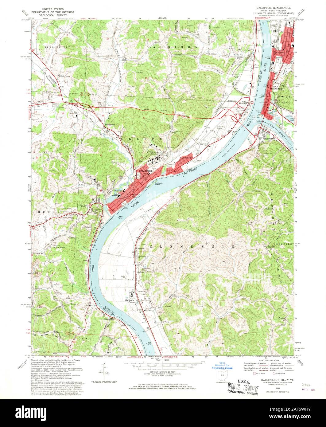 Gallipolis ohio map hires stock photography and images Alamy