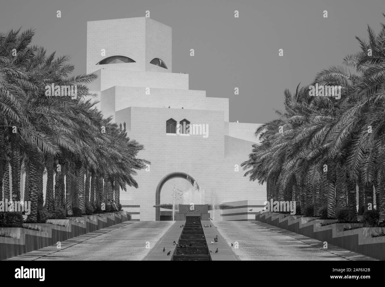Built on the Corniche, the Museum of Islamic Art is the first of its kind to feature 14 centuries of Islamic art in the Arab States of the Gulf Stock Photo