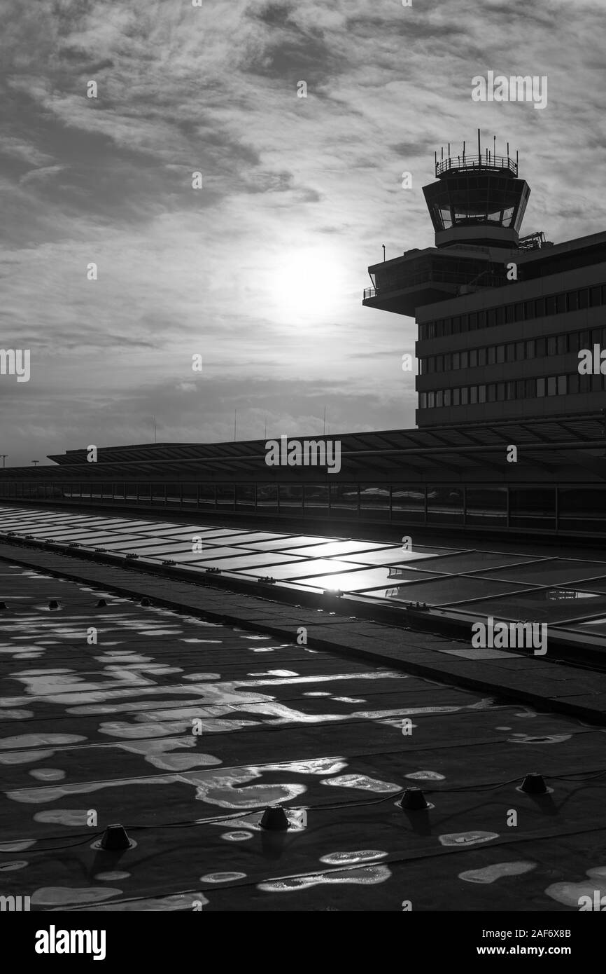 Schiphol airport tower Stock Photo