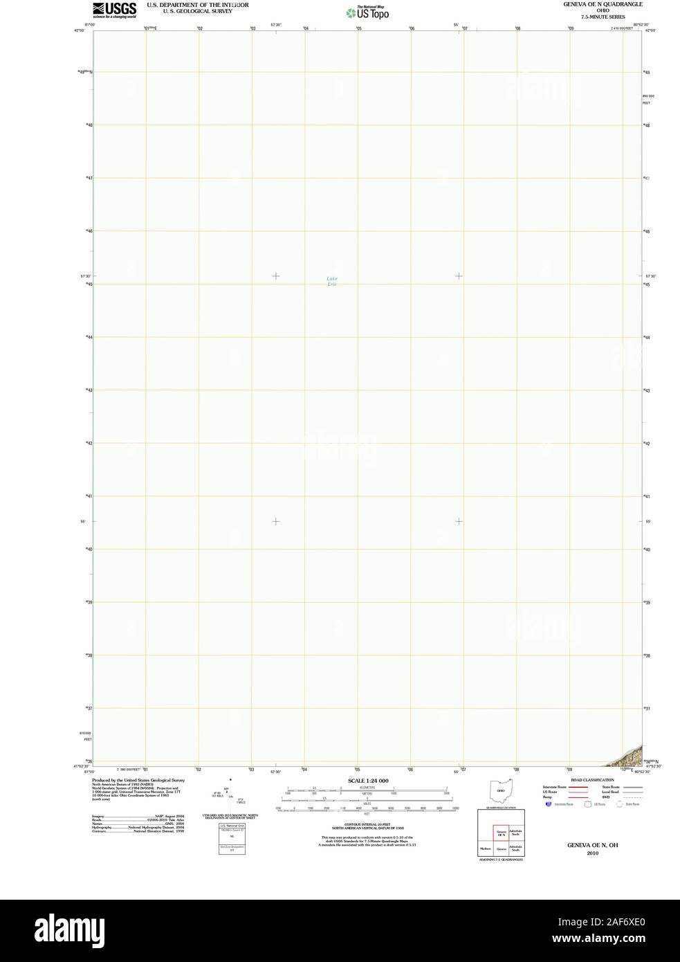 Geneva ohio map hires stock photography and images Alamy