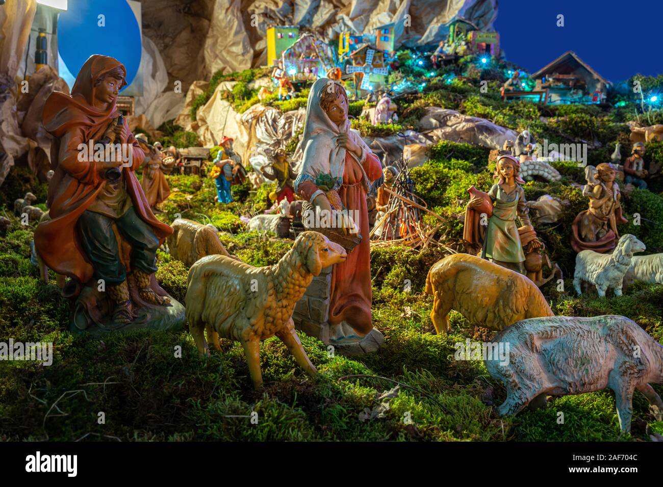 Christmas nativity scene Stock Photo Alamy