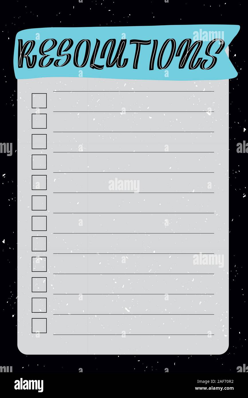Space style. Template for agenda, planners, check lists Stock Vector