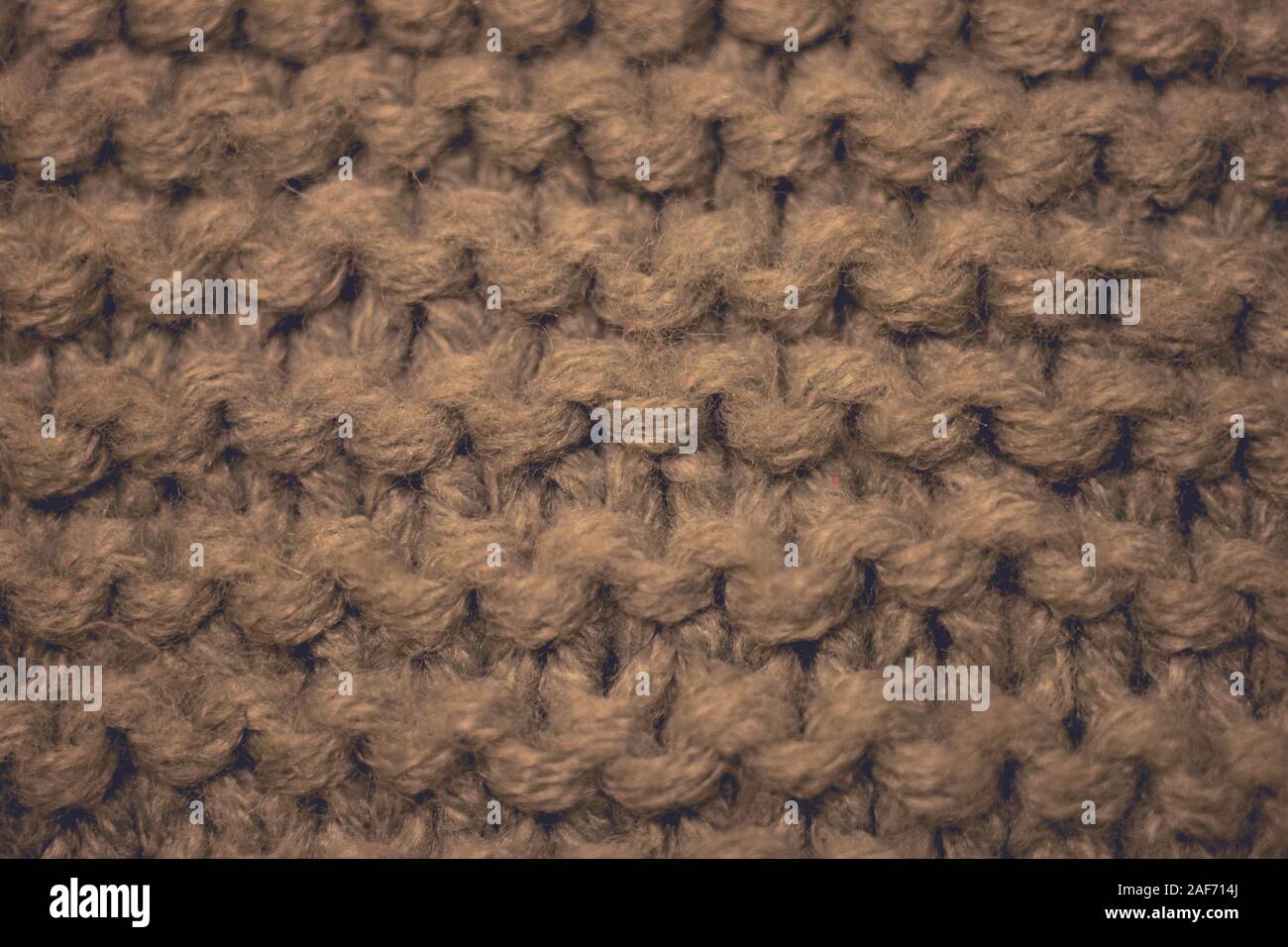 Knitted texture, brown thread pattern, knitting background Stock Photo ...