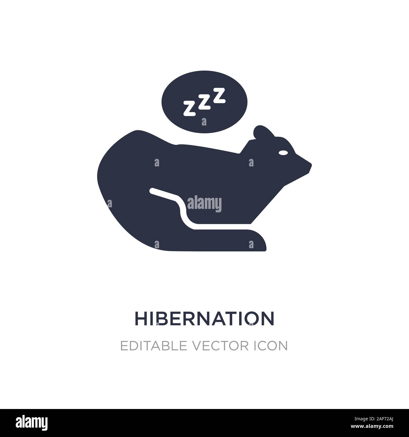 hibernation icon on white background. Simple element illustration from ...