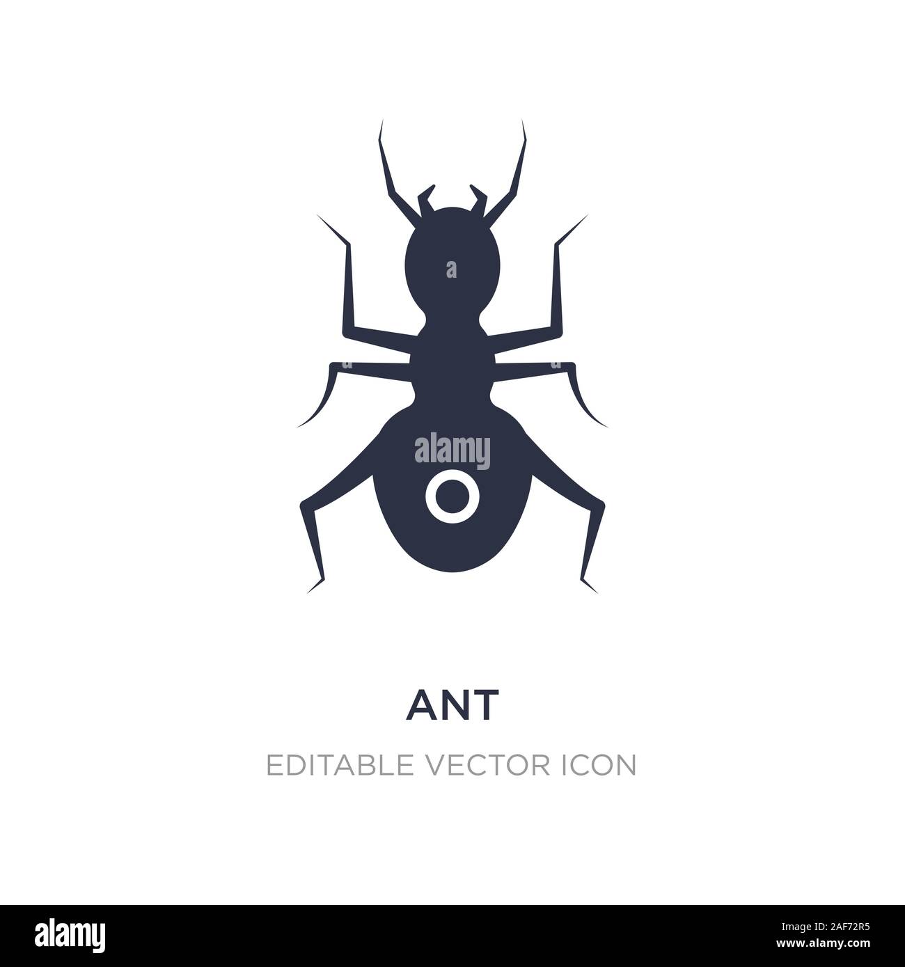 ant icon on white background. Simple element illustration from Animals ...