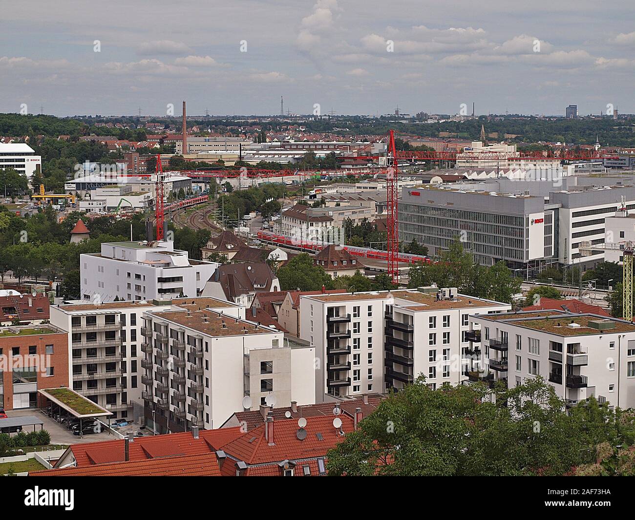 Aerial view of Stuttgart in Germany Stock Photo - Alamy