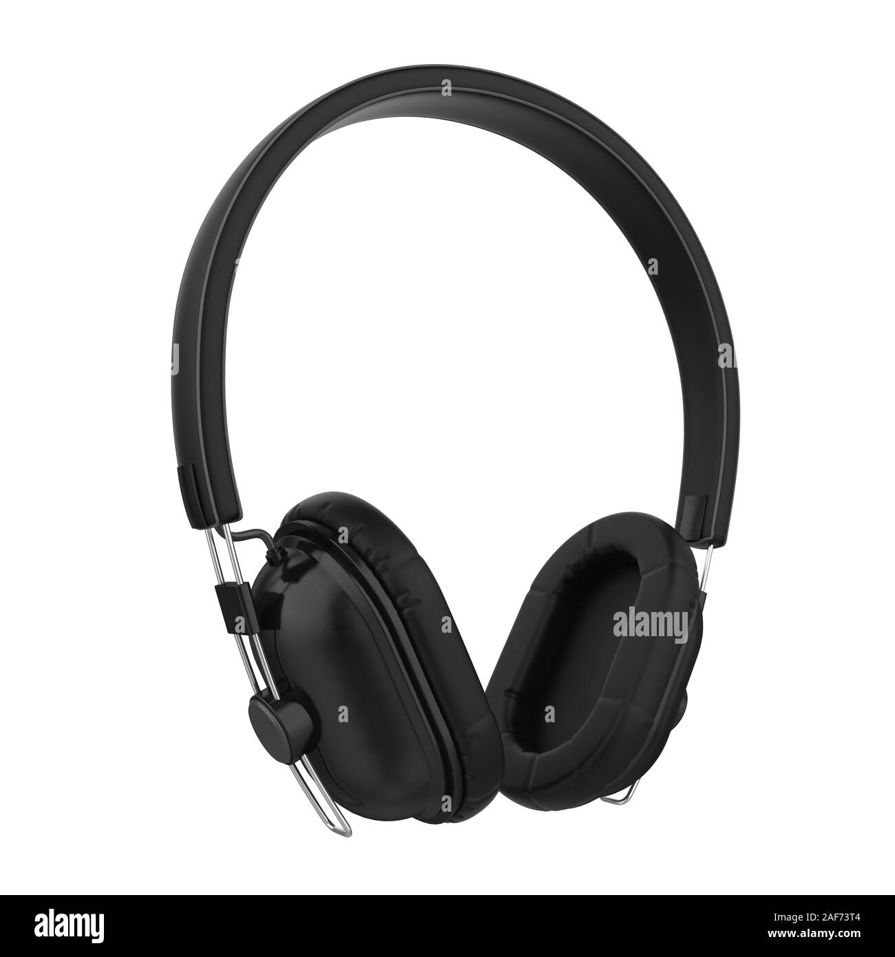 Black render headphone Black and White Stock Photos & Images - Alamy