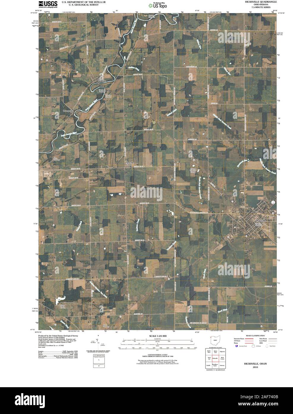 Hicksville ohio map Cut Out Stock Images & Pictures Alamy
