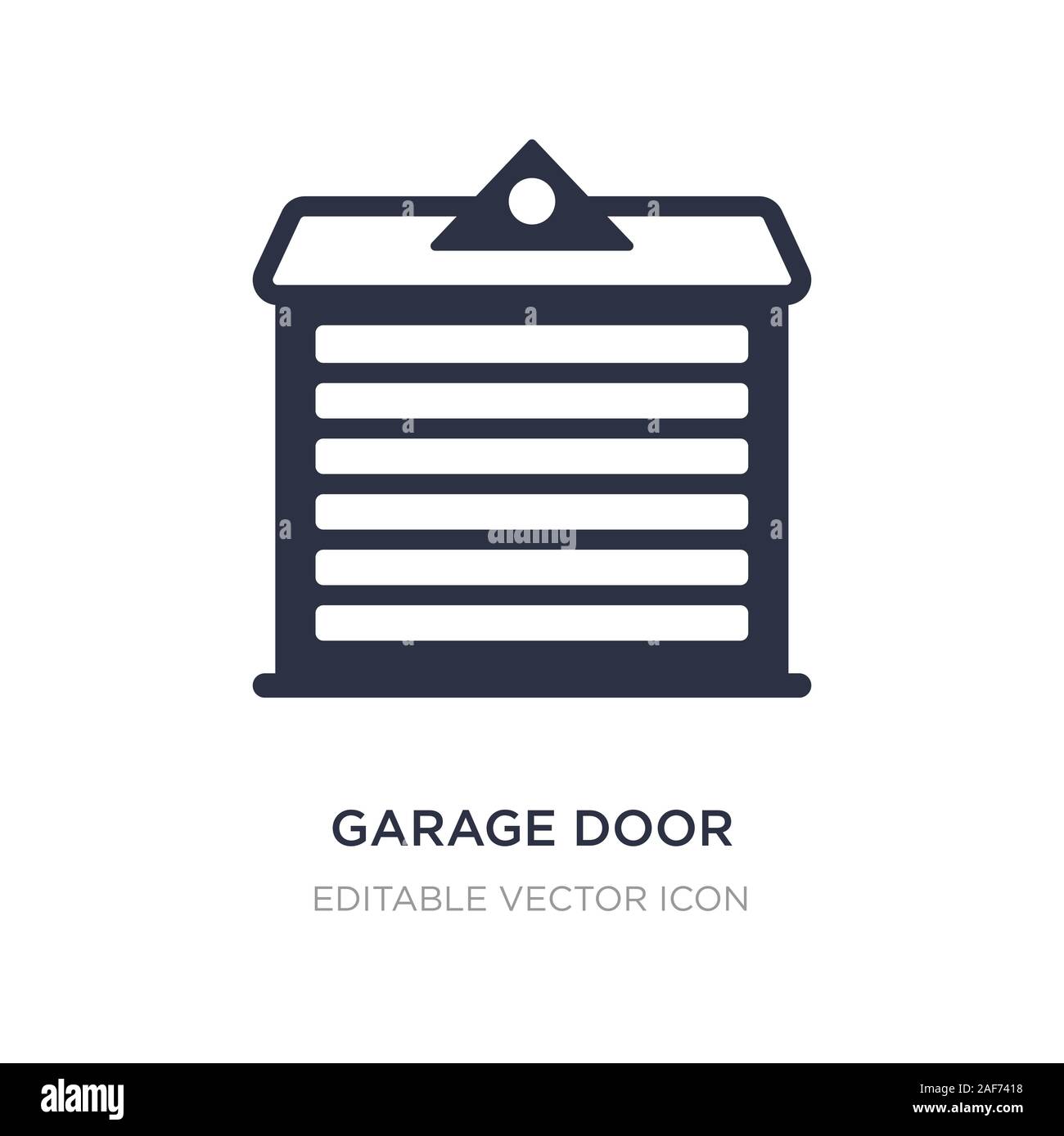 garage door icon on white background. Simple element illustration from