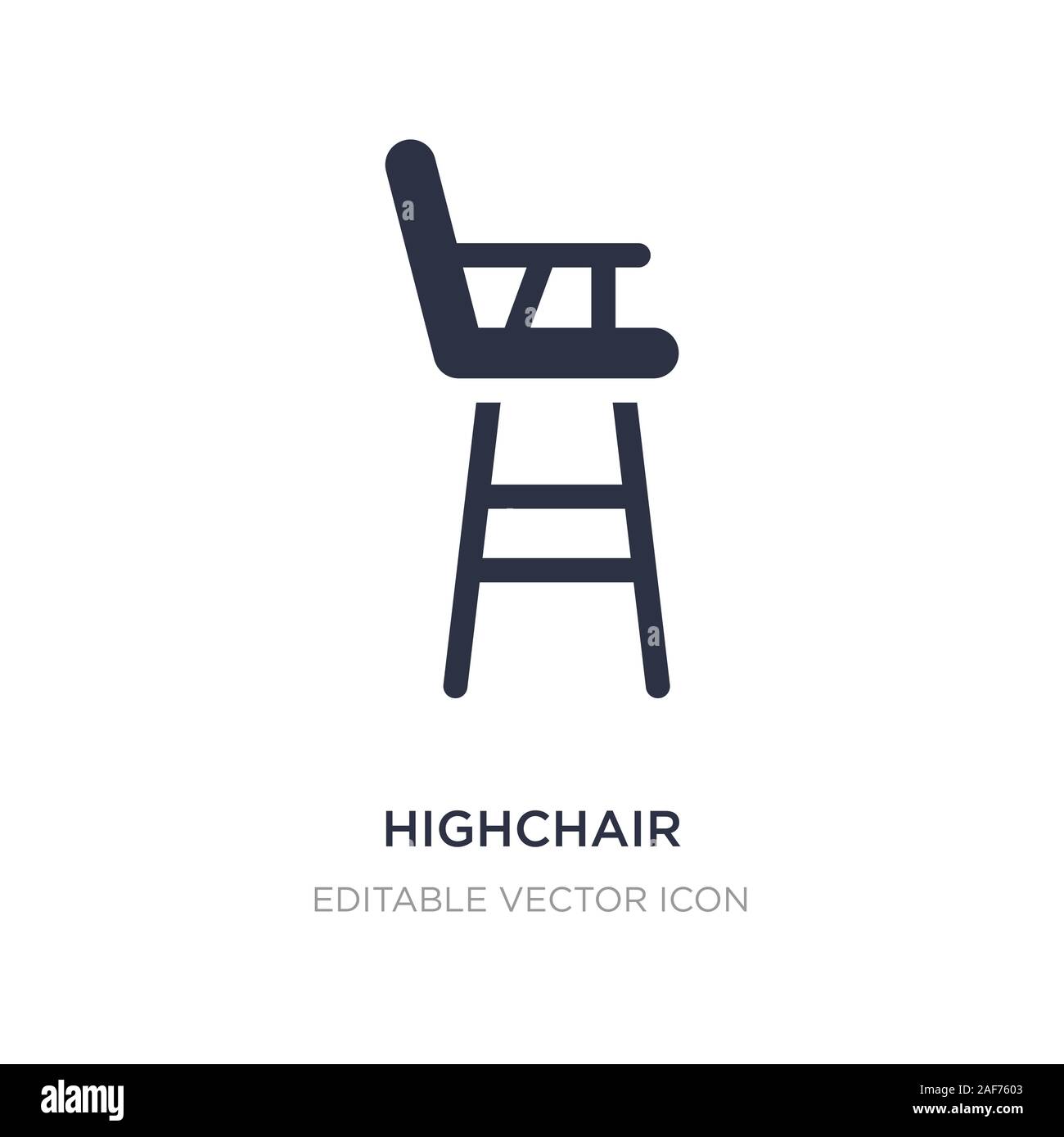 highchair icon on white background. Simple element illustration from ...