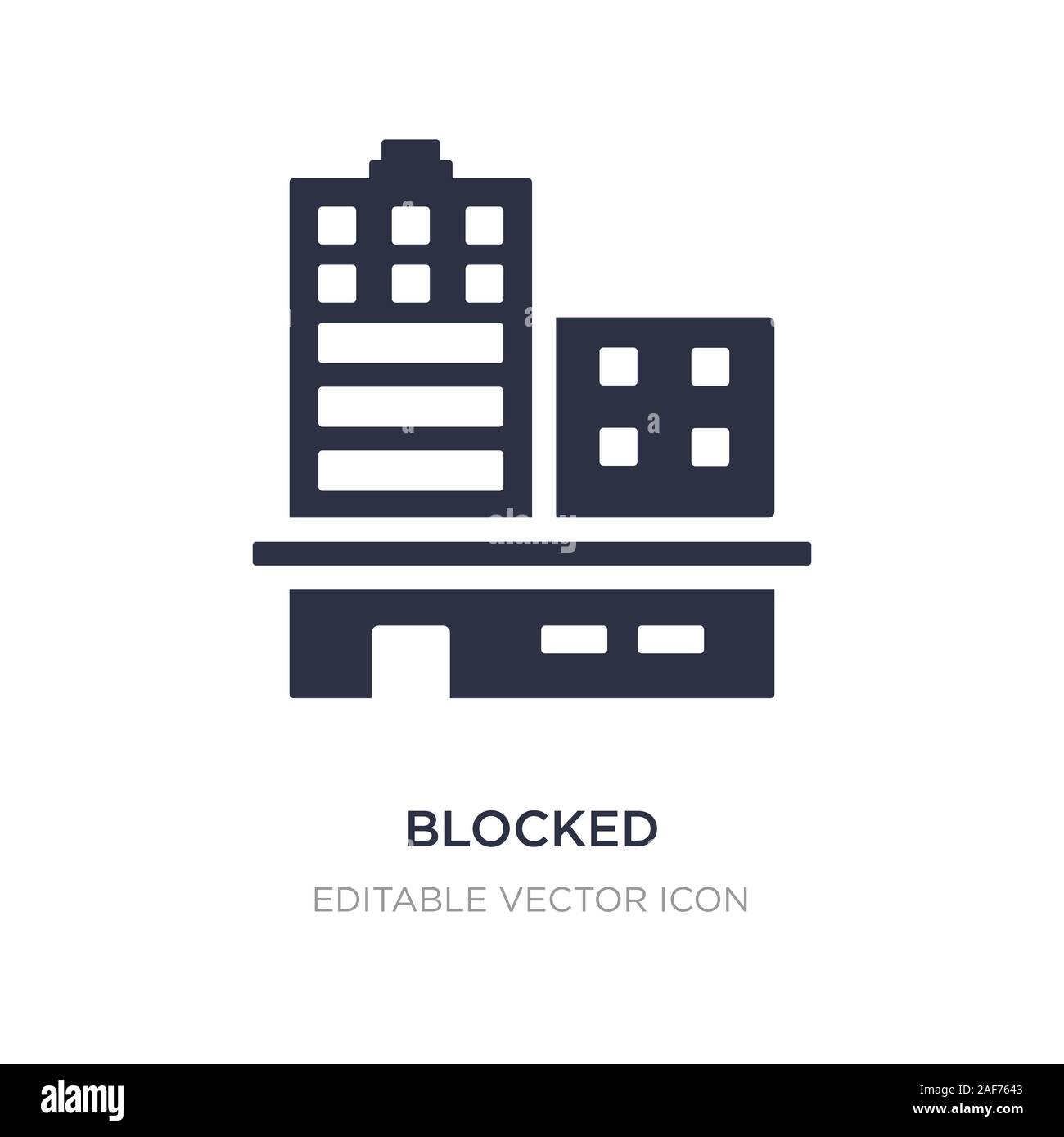 blocked icon on white background. Simple element illustration from