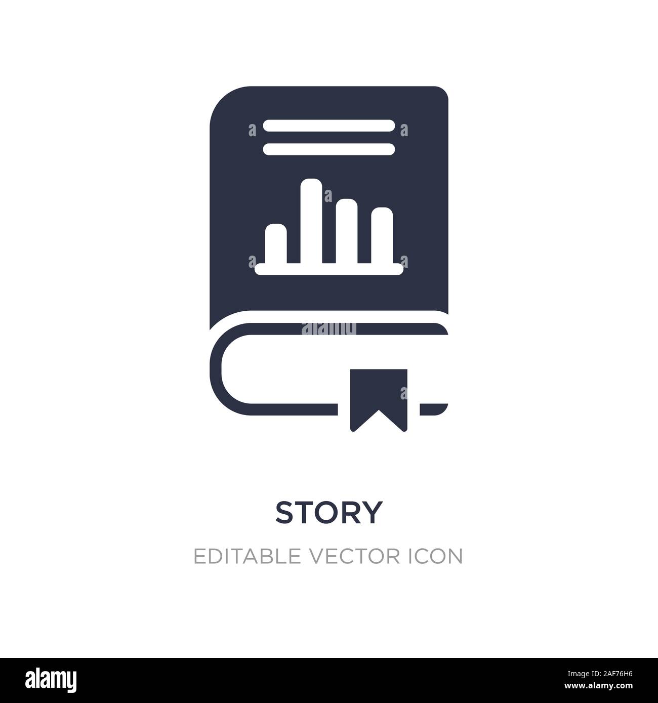 story icon on white background. Simple element illustration from