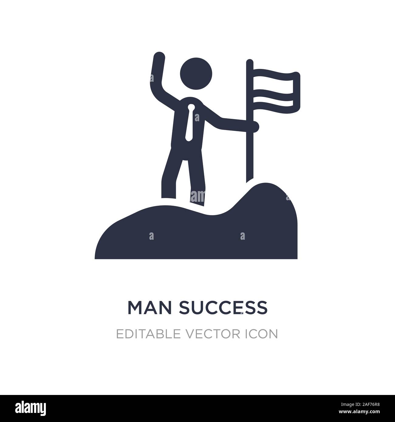 man success icon on white background. Simple element illustration from  Business concept. man success icon symbol design Stock Vector Image & Art -  Alamy