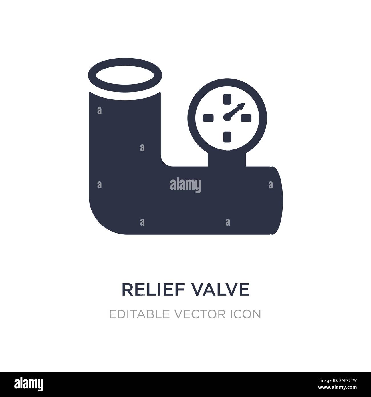relief valve icon on white background. Simple element illustration from