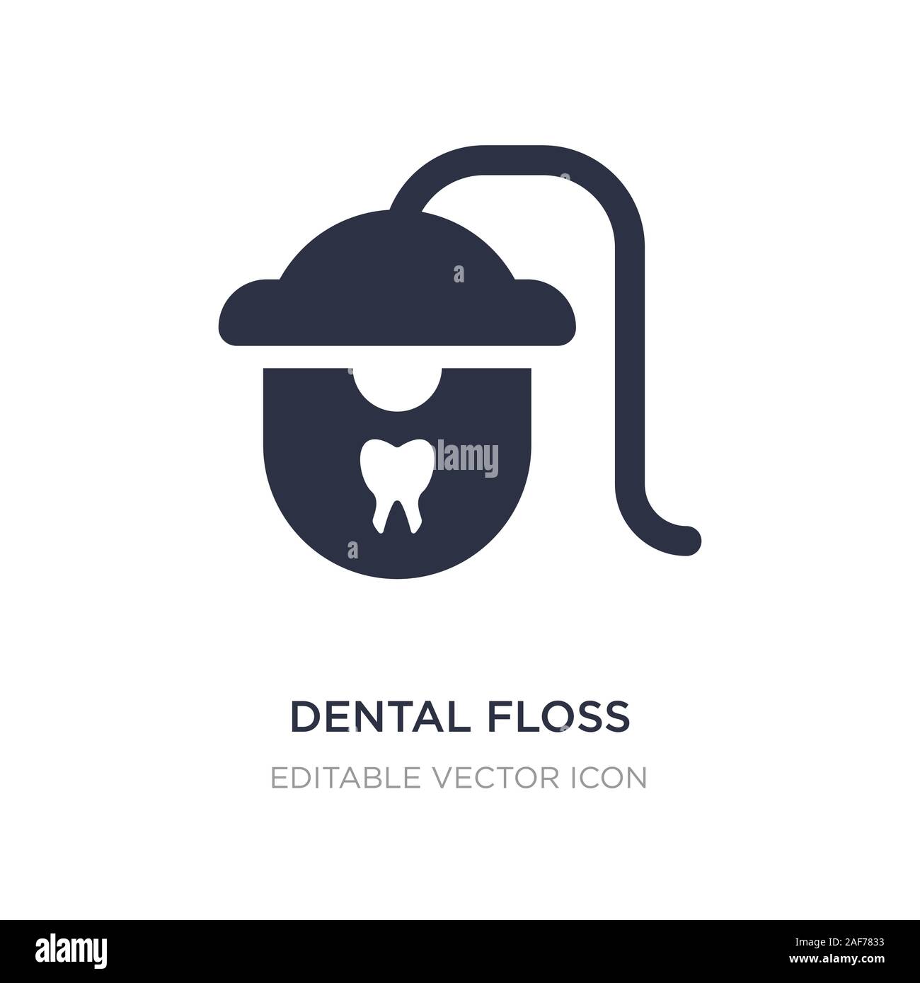 dental floss icon on white background. Simple element illustration from ...