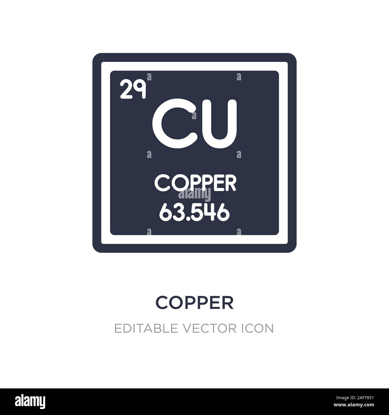 copper icon on white background. Simple element illustration from