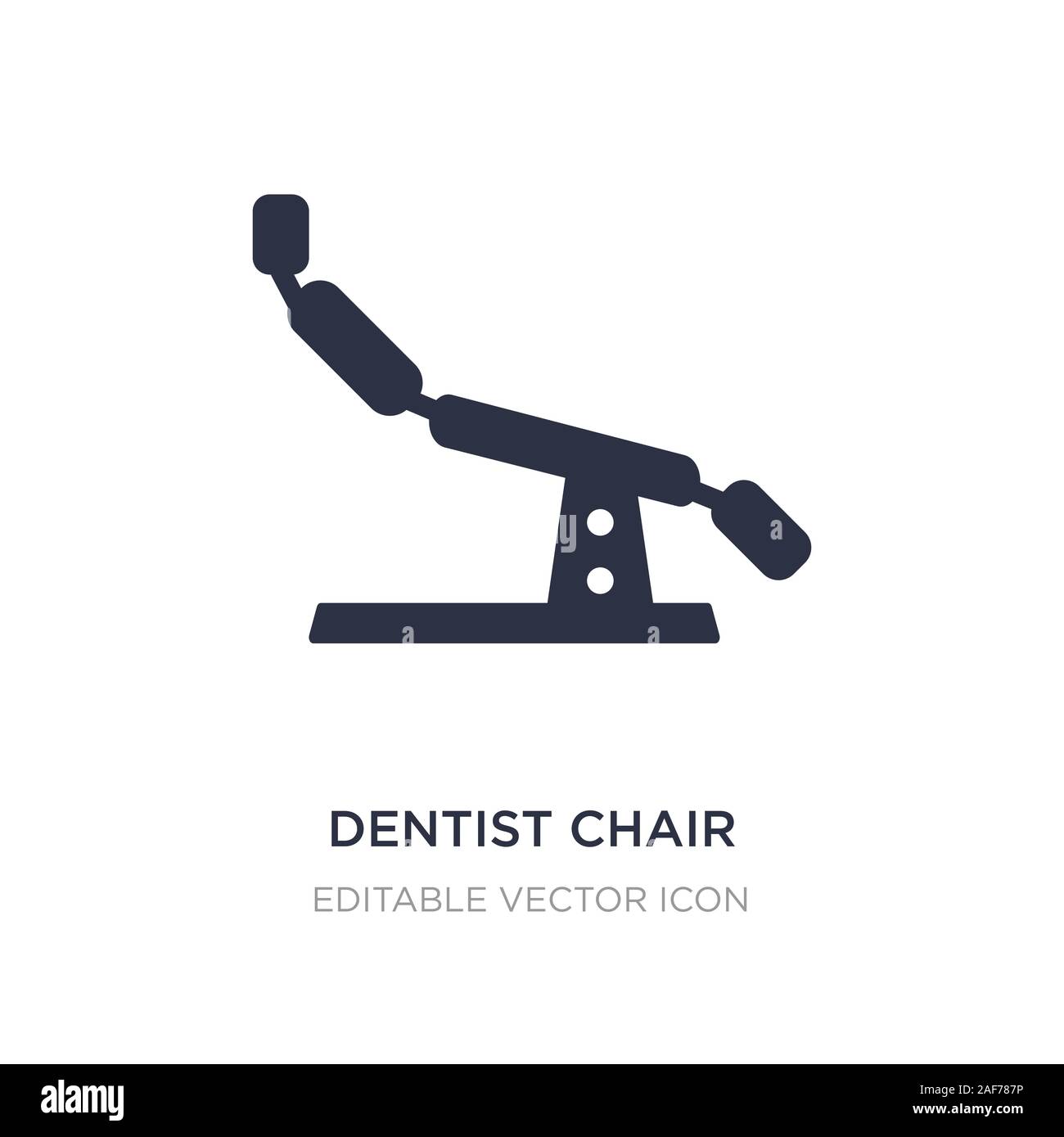 dentist chair icon on white background. Simple element illustration from Dentist concept