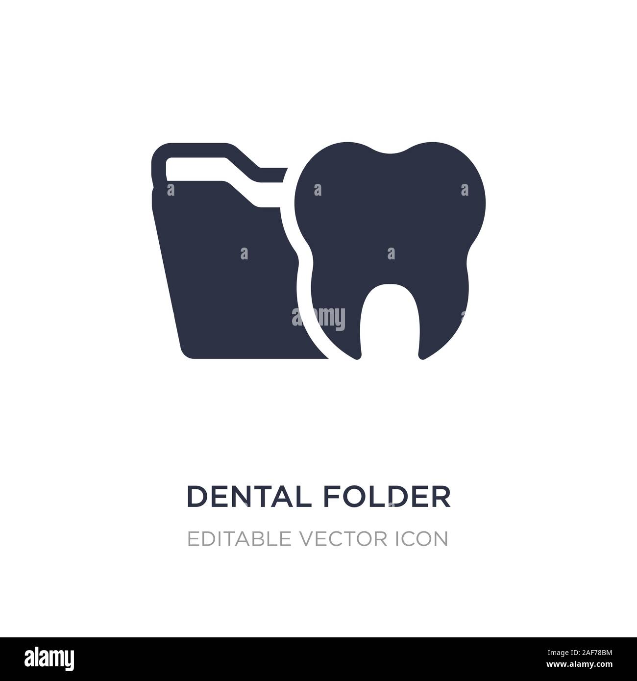 dental folder icon on white background. Simple element illustration ...
