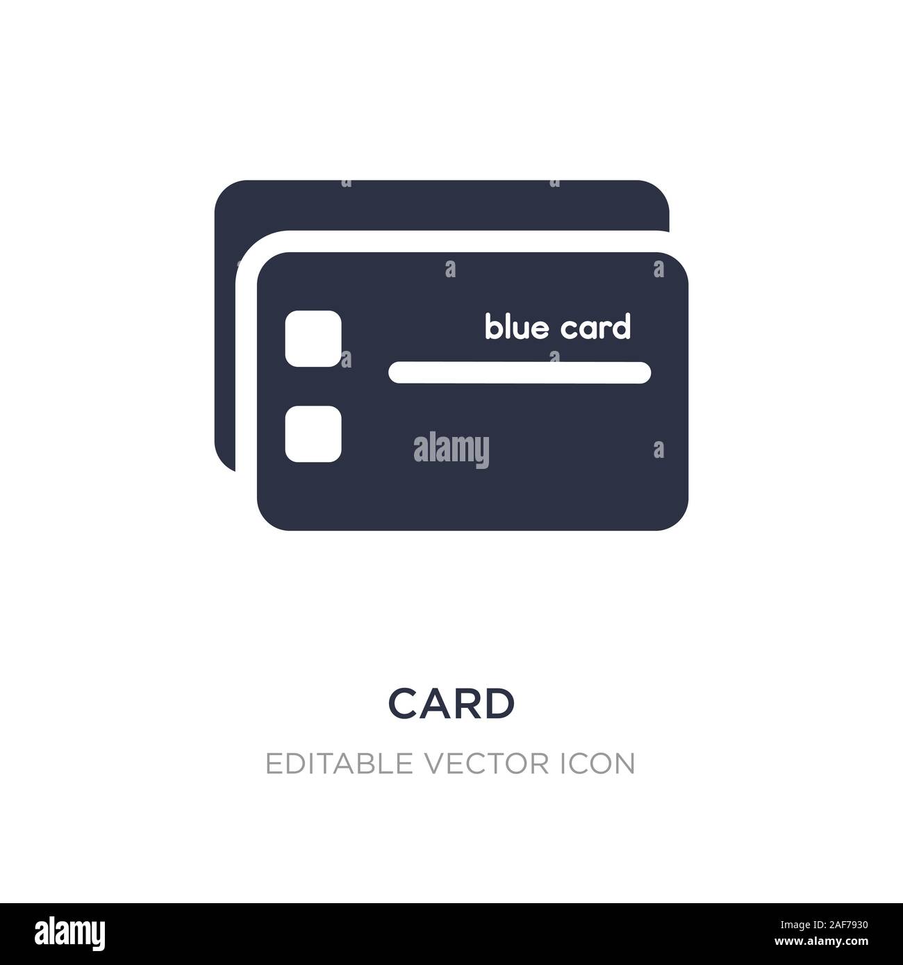 card icon on white background. Simple element illustration from Edit ...