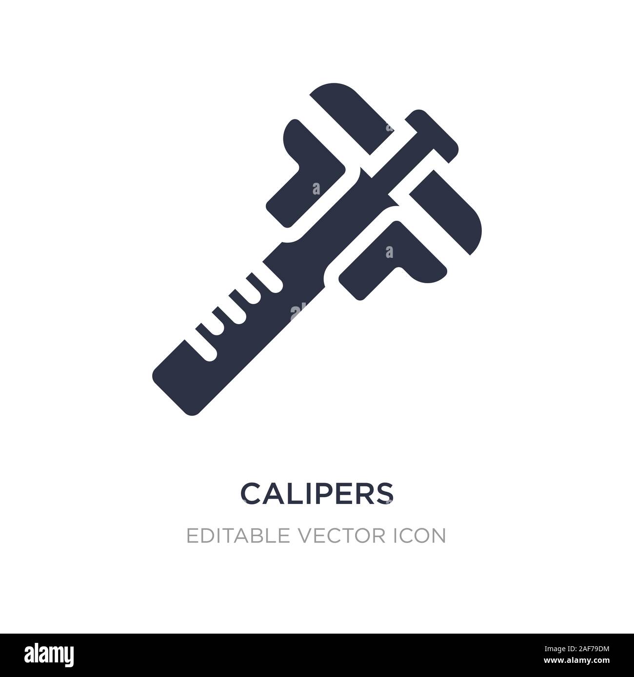 calipers icon on white background. Simple element illustration from ...
