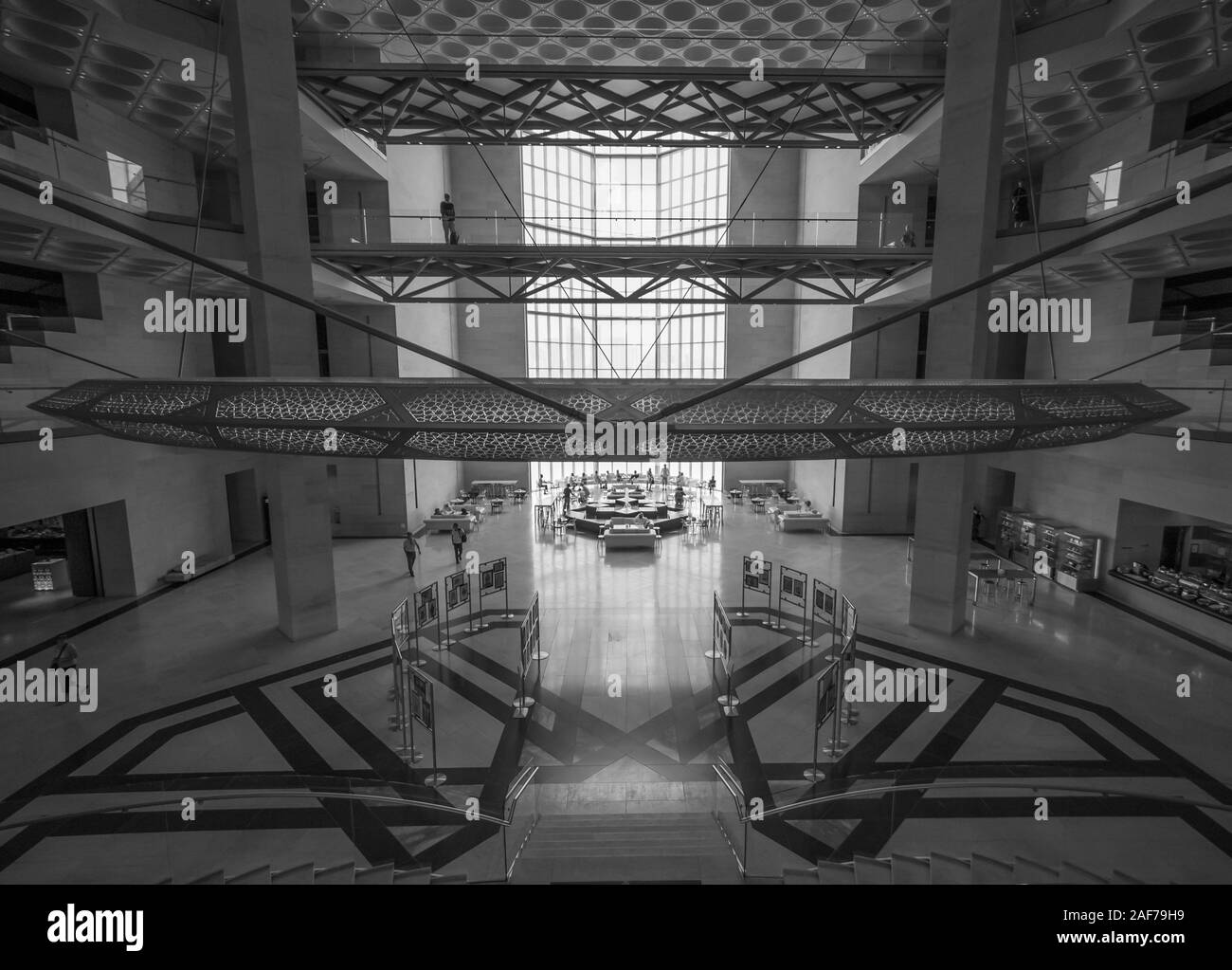 Doha, Qatar - built on one end of the Corniche, the Museum of Islamic Art is the first of its kind to feature 14 centuries of Islamic art Stock Photo
