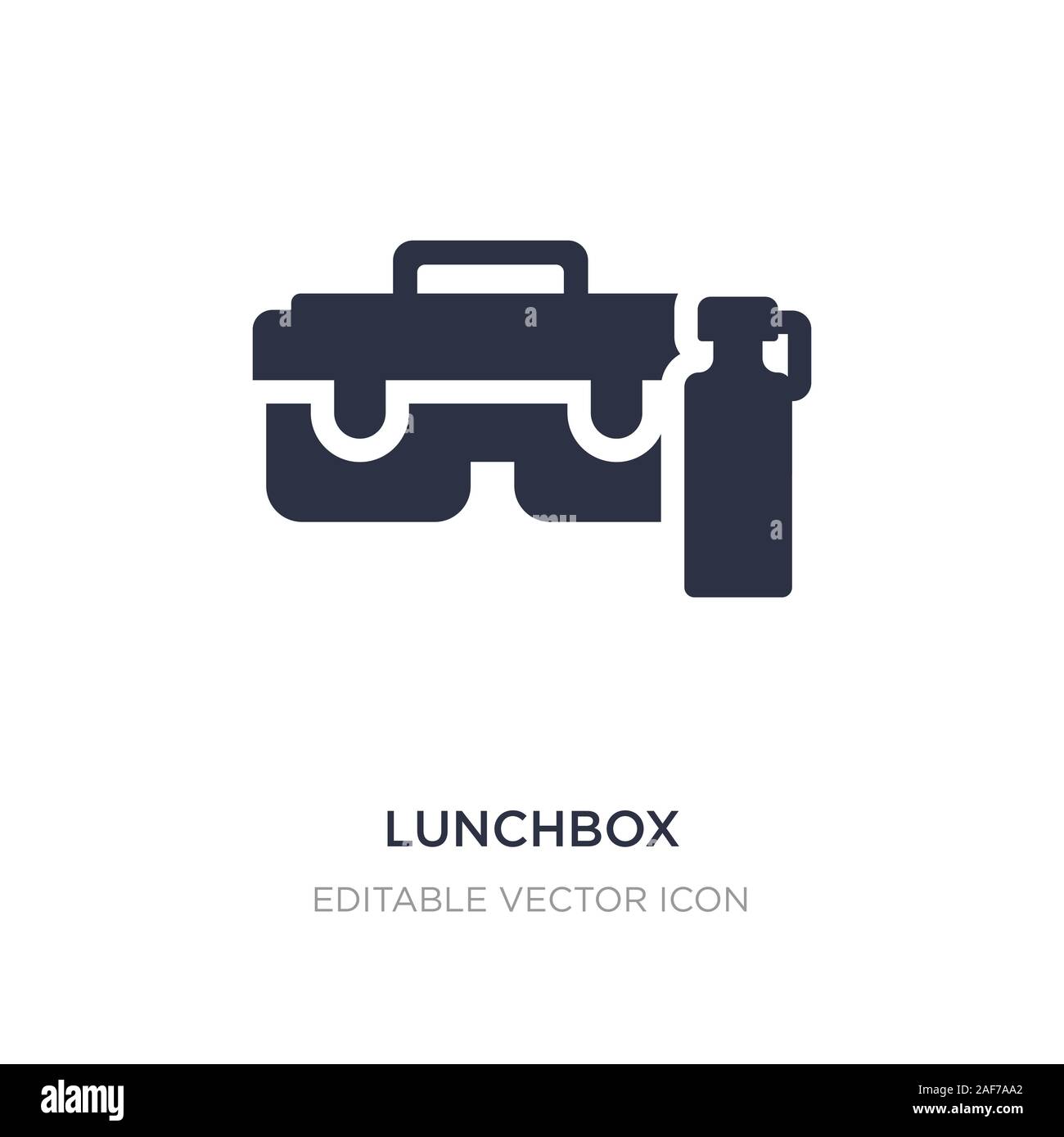 lunchbox icon on white background. Simple element illustration from ...