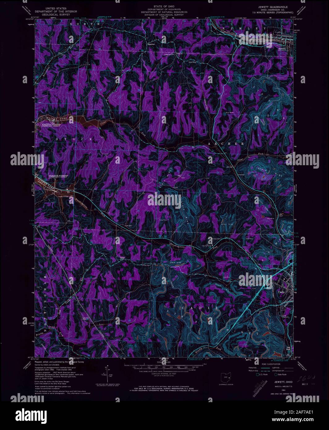 Jewett ohio map hires stock photography and images Alamy