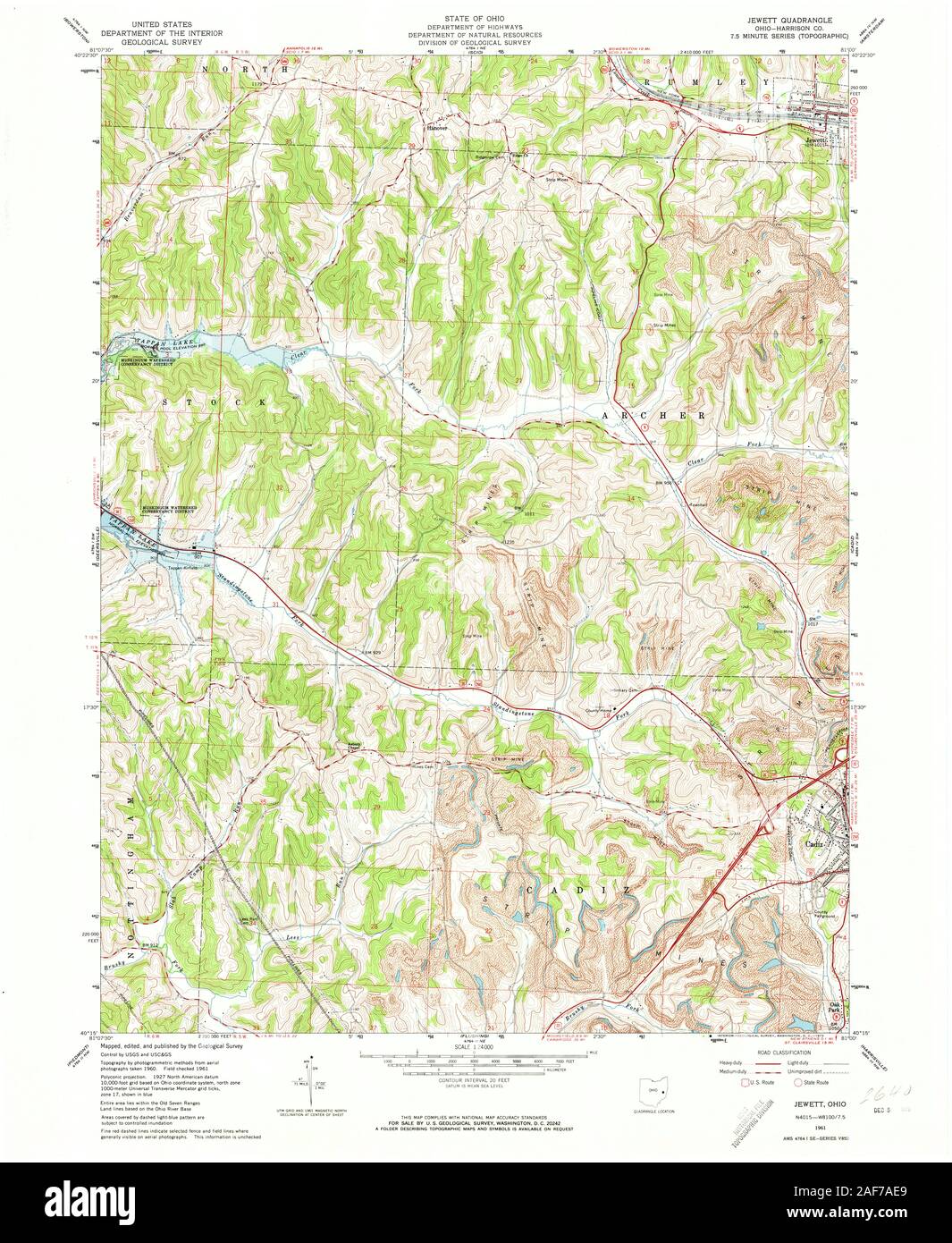 1961 campus map, 1961 campus map, Herrick, John H. OSU Hist…