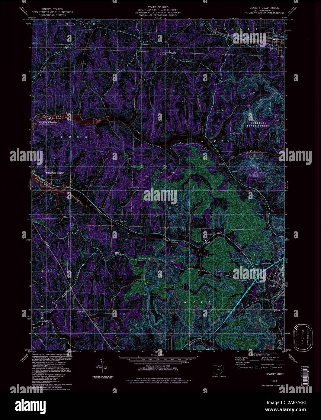 Jewett ohio map hires stock photography and images Alamy