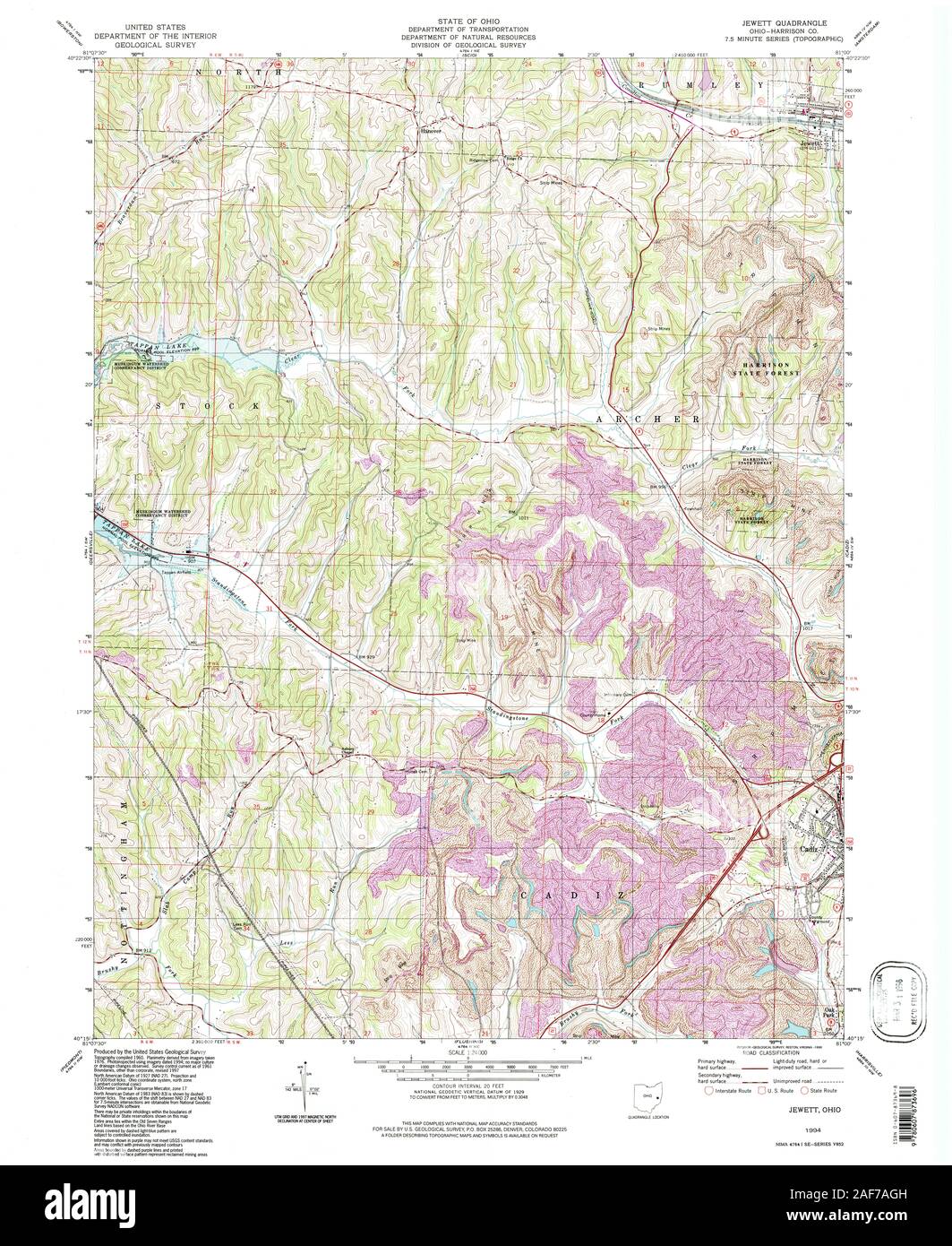 Jewett ohio map hires stock photography and images Alamy