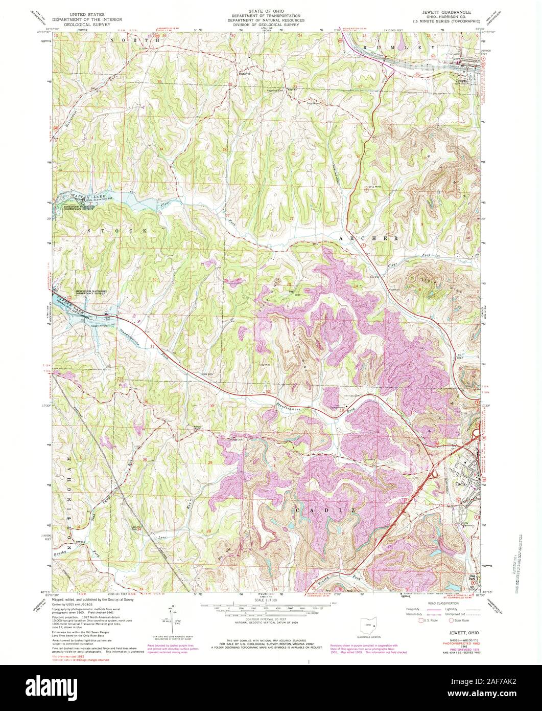 Jewett ohio map hires stock photography and images Alamy