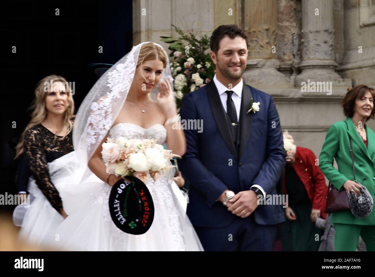 Bilbao, Spain. 13th Dec, 2019. Wedding of golfer Jon Rahm and Kelley Cahill at the Basilica of Our Lady of Begoña in Bilbao, Friday December 13, 2019 Credit: CORDON PRESS/Alamy Live News Stock Photo
