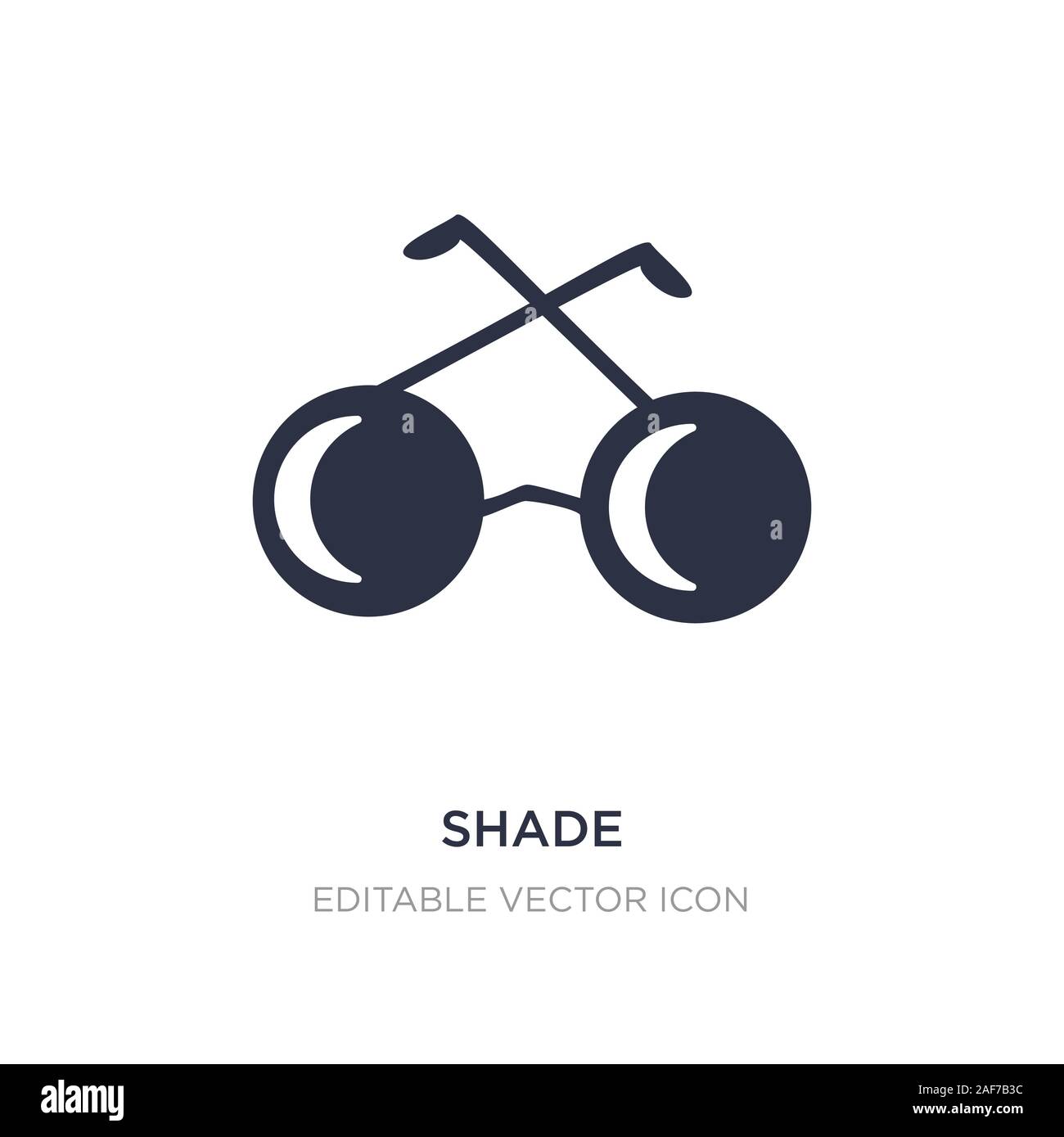 shade icon on white background. Simple element illustration from