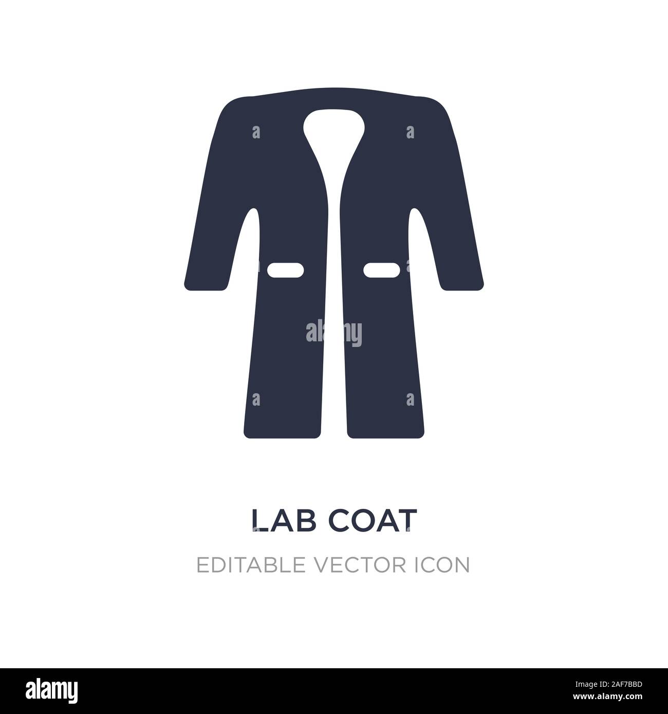 lab coat icon on white background. Simple element illustration from