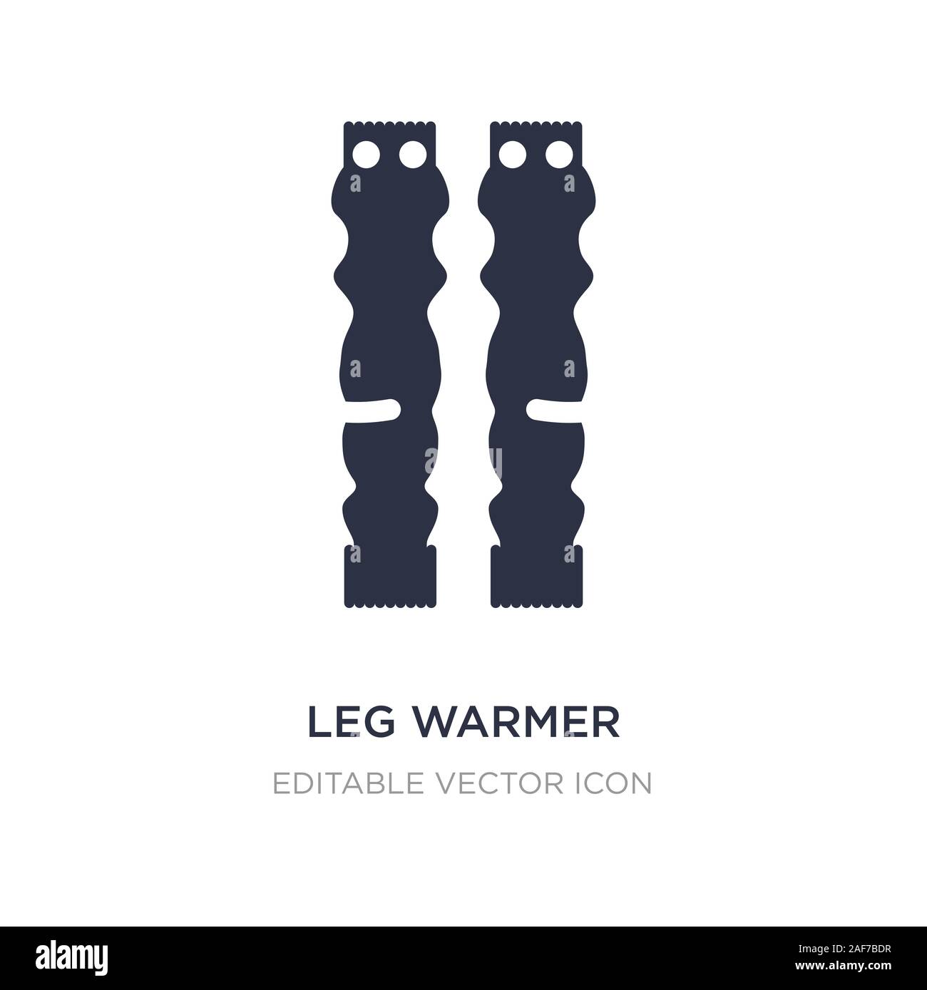 leg warmer icon on white background. Simple element illustration from Fashion concept. leg