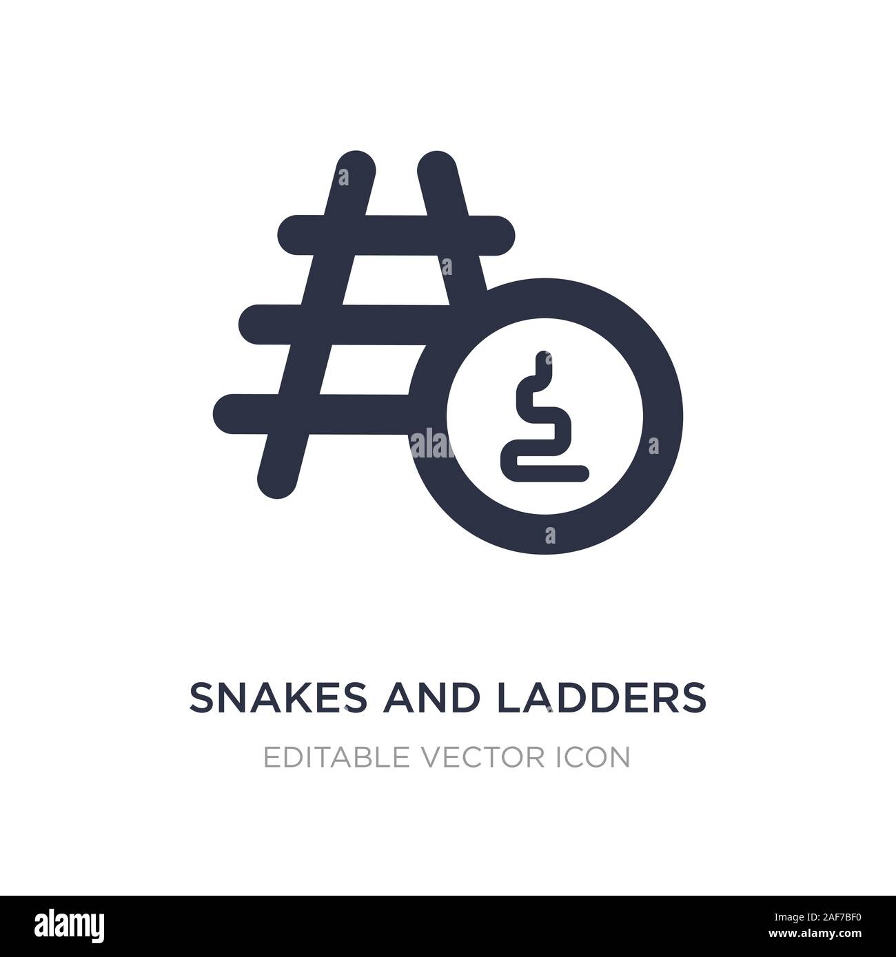 snakes and ladders icon on white background. Simple element ...