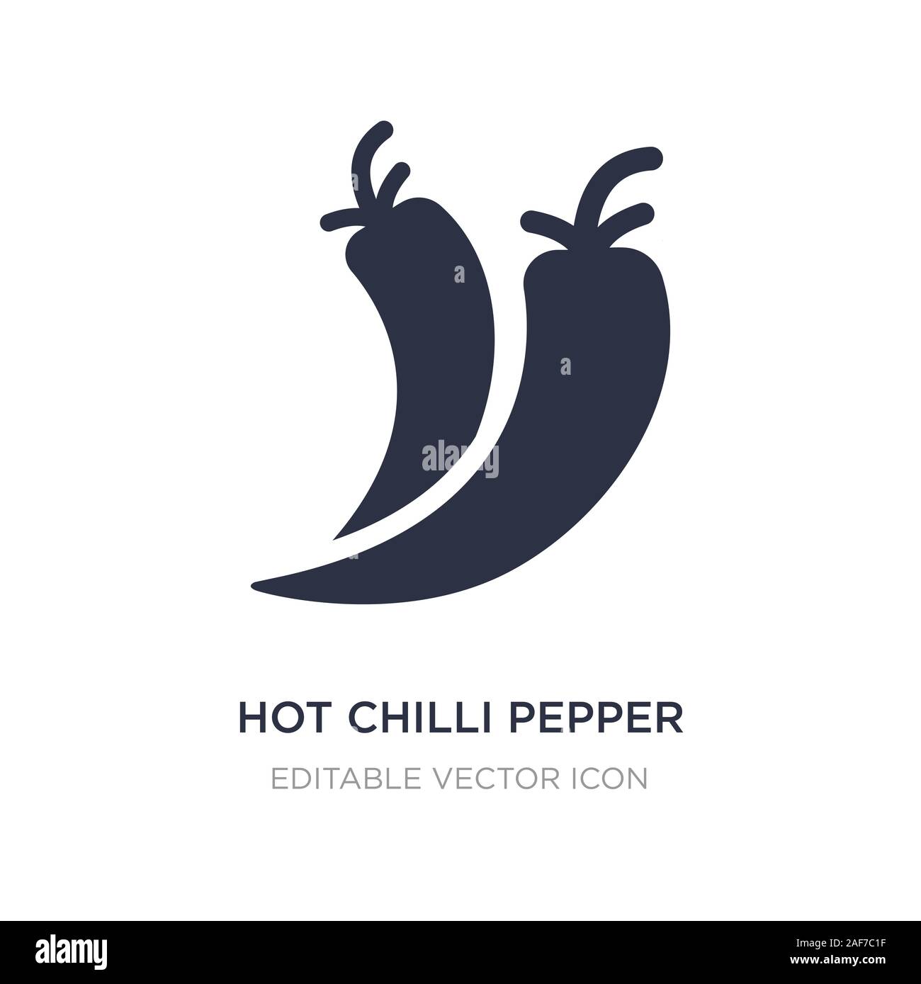 hot chilli pepper icon on white background. Simple element illustration ...